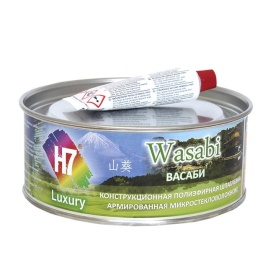 Шпатлевка конструкционная полиэфирная армированная микростекловолокном Wasabi (0,5л=900гр.) H7